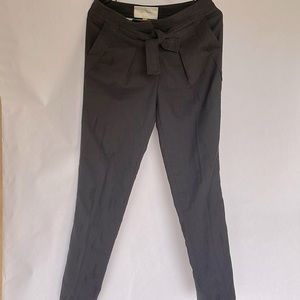 Gray Linen Anthropologie Pants